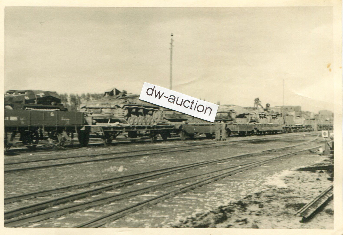 Sturmgeschütz Abt. 197 , Stug auf Bahntransport