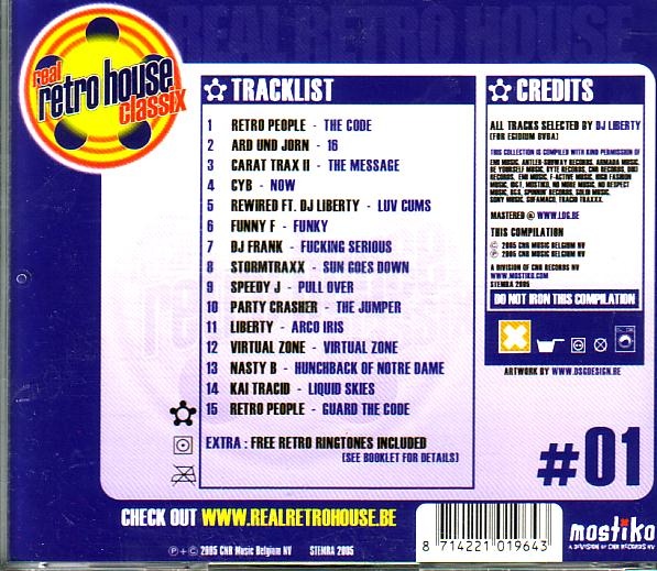 01/04/2023 Various ‎– Real Retro House Classix #01 - The Ultimate Collection ( CD, Compilation )(Mostiko ‎– 22 213622) 2005-  R-821812-1177145434-jpeg