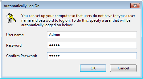 Enable automatic logon with Microsoft Windows? Enable automatic logon with Microsoft Windows?