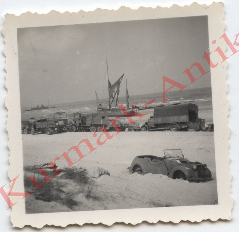 Foto Wehrmacht Frankreich Dünkirchen Front Beute