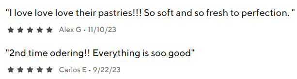 Tota's Cakery Reviews