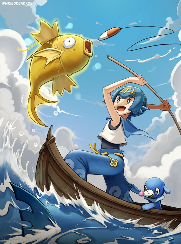 lana-popplio-magikarp-and-sharpedo-pokem