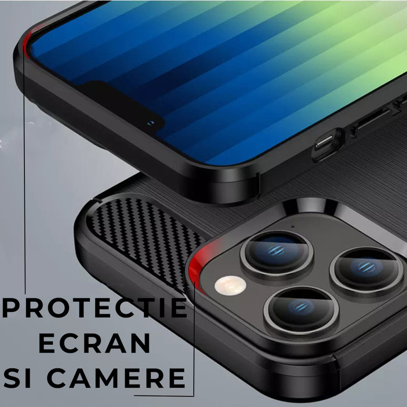 Husa pentru Samsung Galaxy A35 Daden® Calitate Premium, Antisoc, Carbon 167798