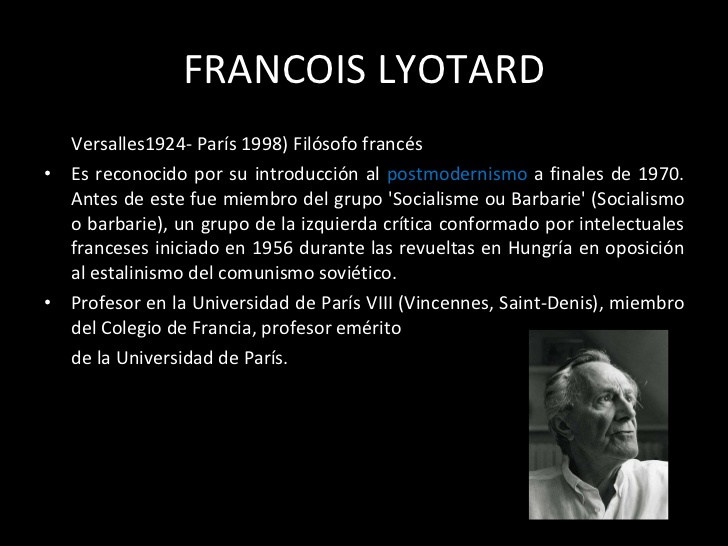 francois lyotard 1 728 - Jean-François Lyotard: Bibliografía