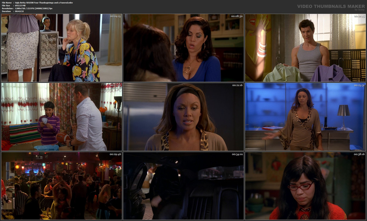 Ugly Betty S01E08 Four Thanksgivings and a Funeral.mkv