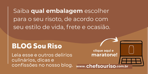 Risoto no pote risoto no sache