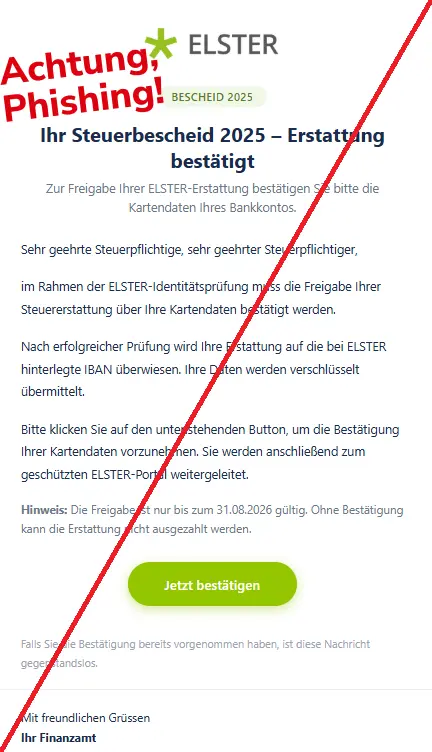 Phishing-Warnung