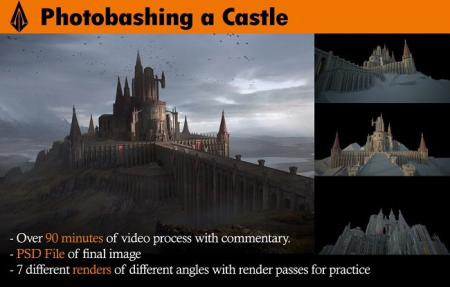 Gumroad: Castle - Photobashing and Matte Painting Techniques