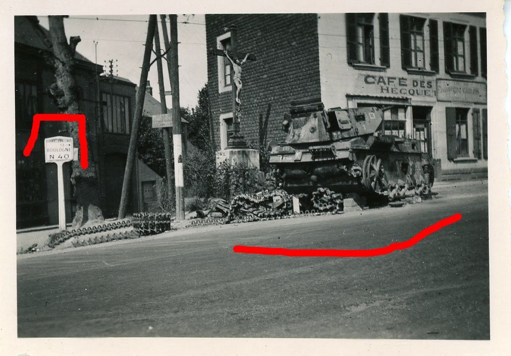 Boulogne Kämpfe Panzer III Frankreich Tank Foto