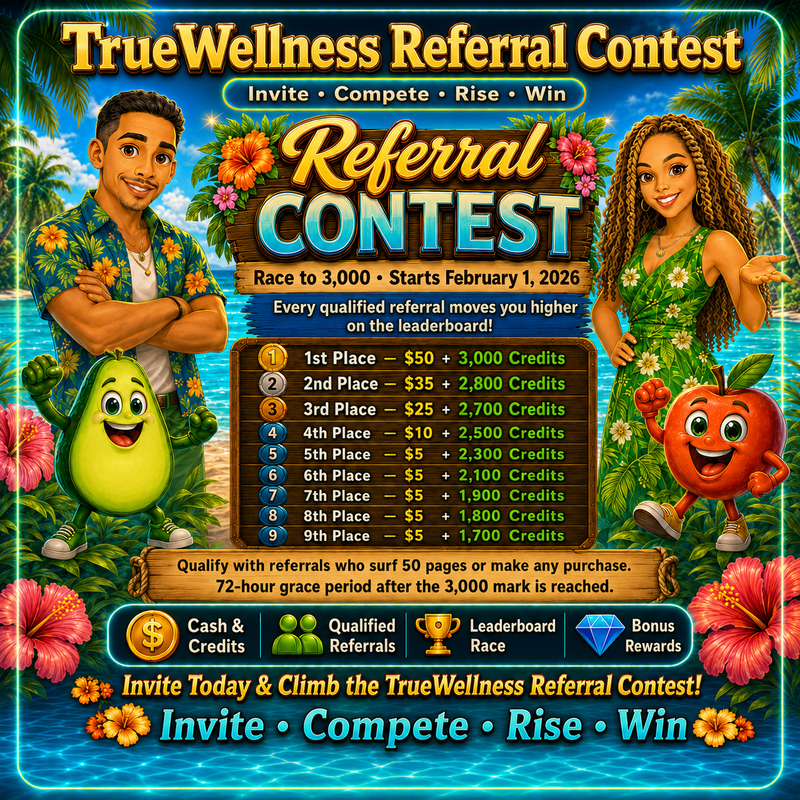 TrueWellness Traffic Referral Contest