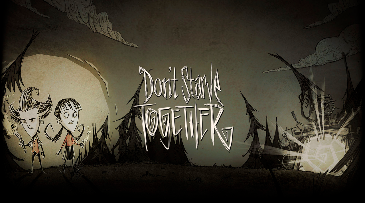 Цветное изображение с элементами игры Don't Starve Together