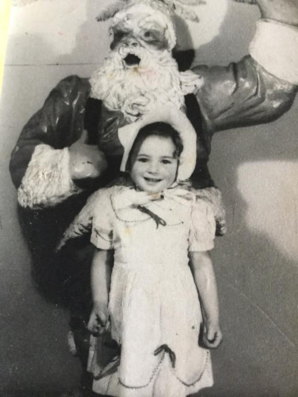 me at age 3 - santa gave me a snowball for thruppence