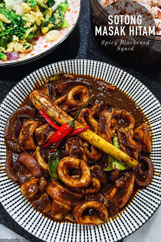 Sotong Masak Hitam Malay Squid Ink Stew Nomadette