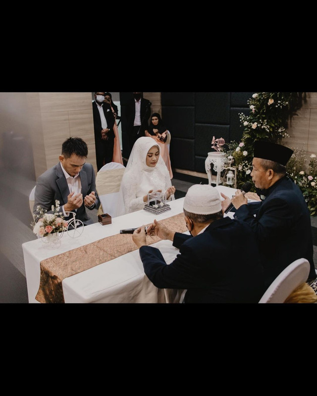 Pernikahan Ikke Nurjanah dan Karlie Fu pada Jumat (5/2/2021).