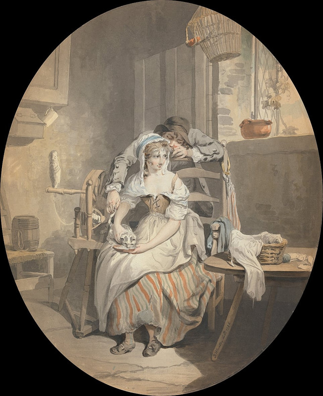 2-Francis-Wheatley-The-Rustic-Lover-Meister-Drucke-9151
