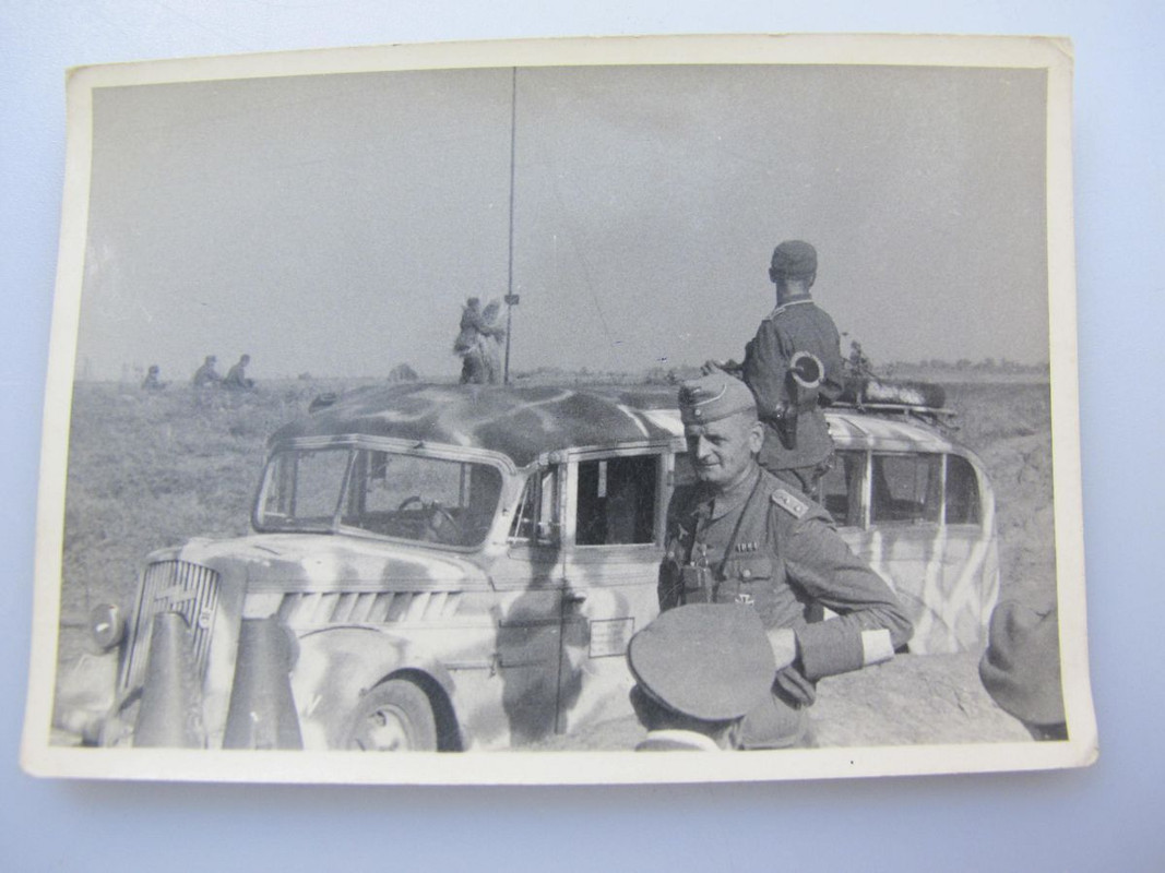 Foto , PKW getarnt, Camo, EK 1 Träger, Auto, Tar