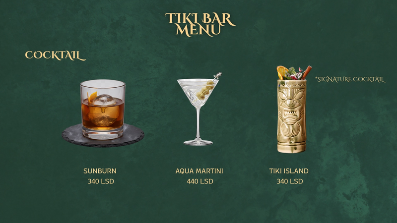 Tiki bar menu 3