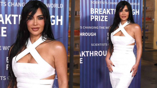 Kim's Daring Cut-Out Dress