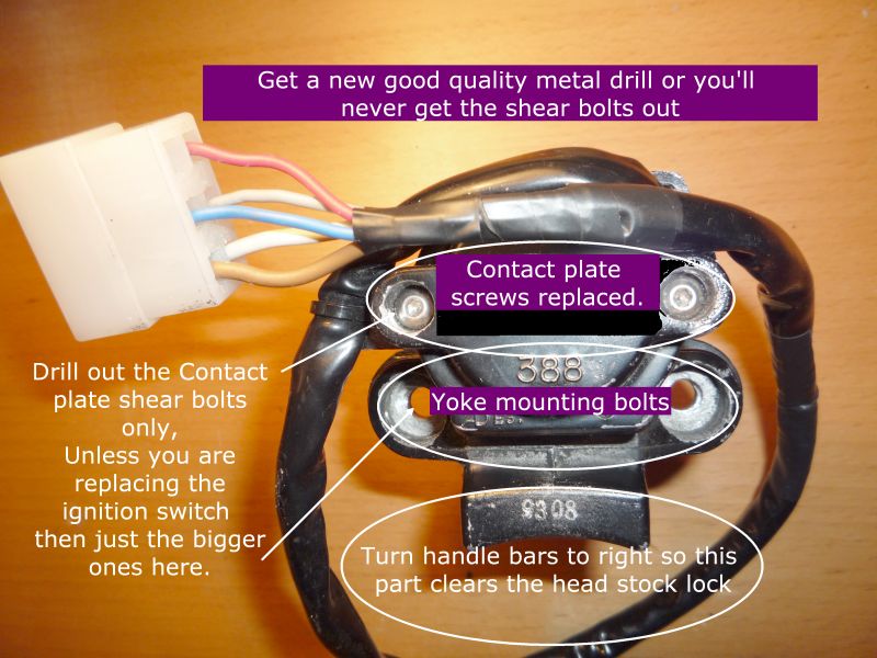Ignition switch, checking & stripping - ZX-9R.Net Forum