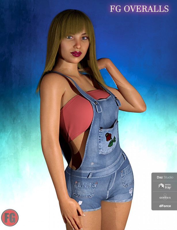 FG Overalls for Genesis 8 Female