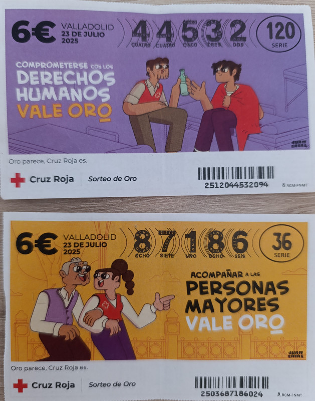 boletos Cruz Roja 2025