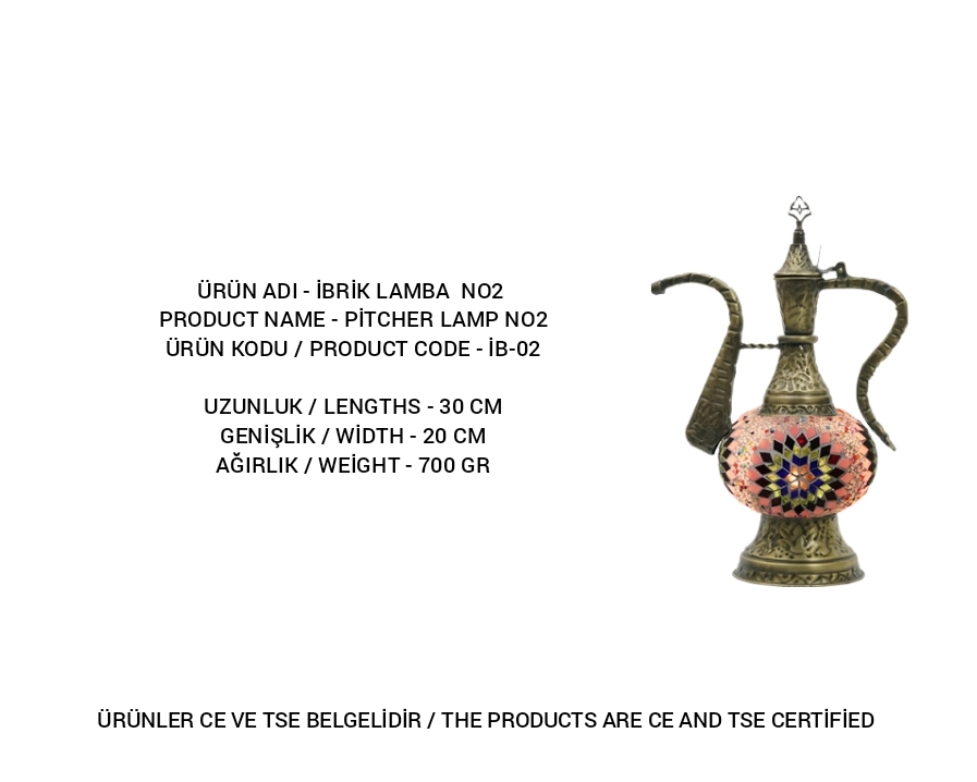 IB-02 mosaic lamp