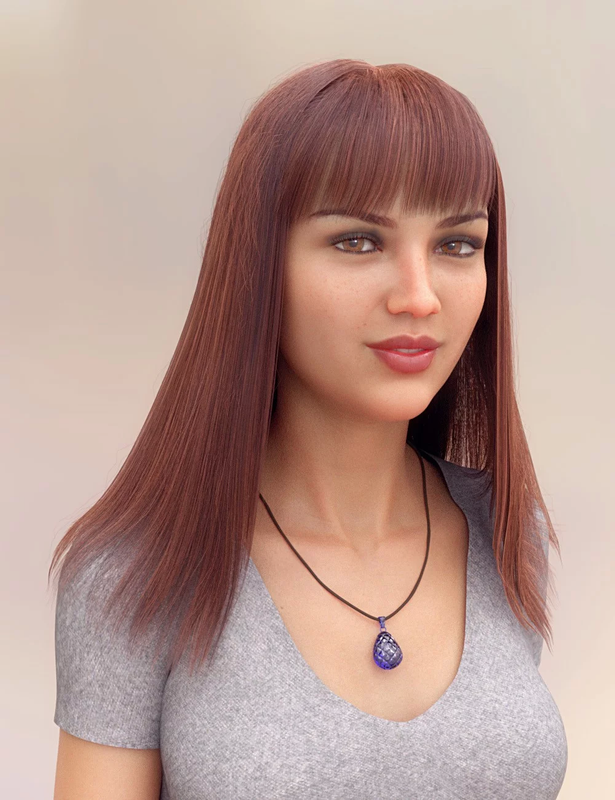 Full Fringe dForce Hair for Genesis 3 and 8 Female Full Fringe dForce Hair for Genesis 3 and 8 Female