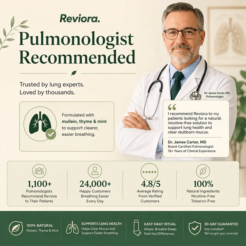 Reviora device delivering Mullein directly to the lungs