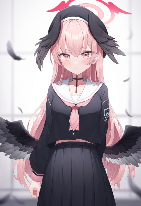 depth of field, 1girl, [[[[koharu (blue archive)]]]], {{{{aged up}}}}, {{long ha s-1609441204