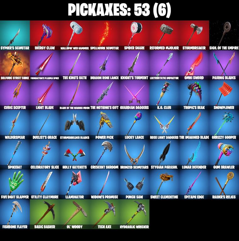 pickaxes comp