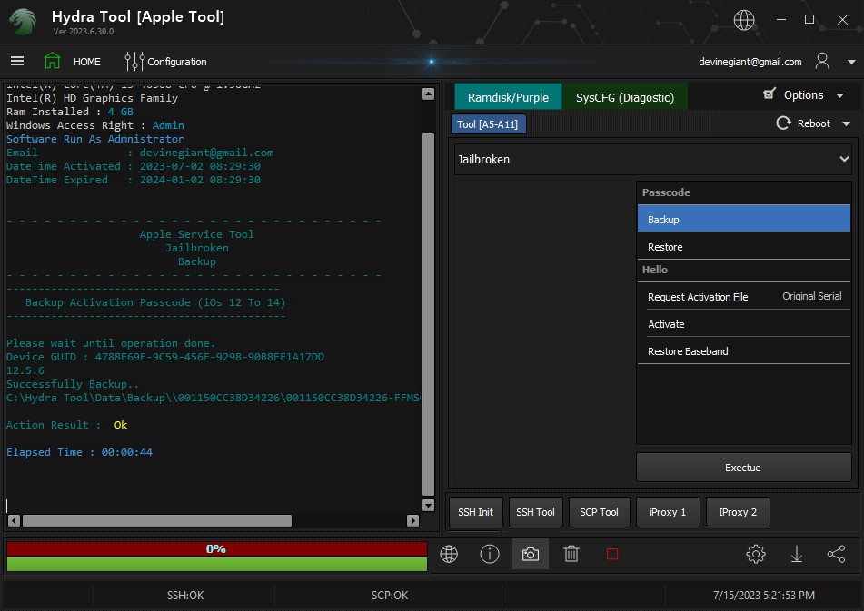 iPHONE 6 ICLOUD BYPASS SUCCESS HYDRA DIGITAL TOOL(no need separate ...