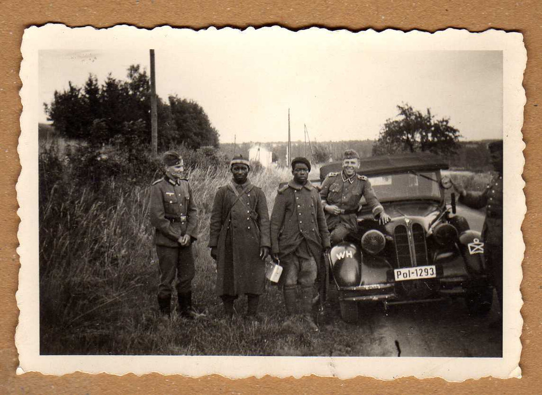 altes Foto II.Weltkrieg BMW Polizei Kübelwagen d
