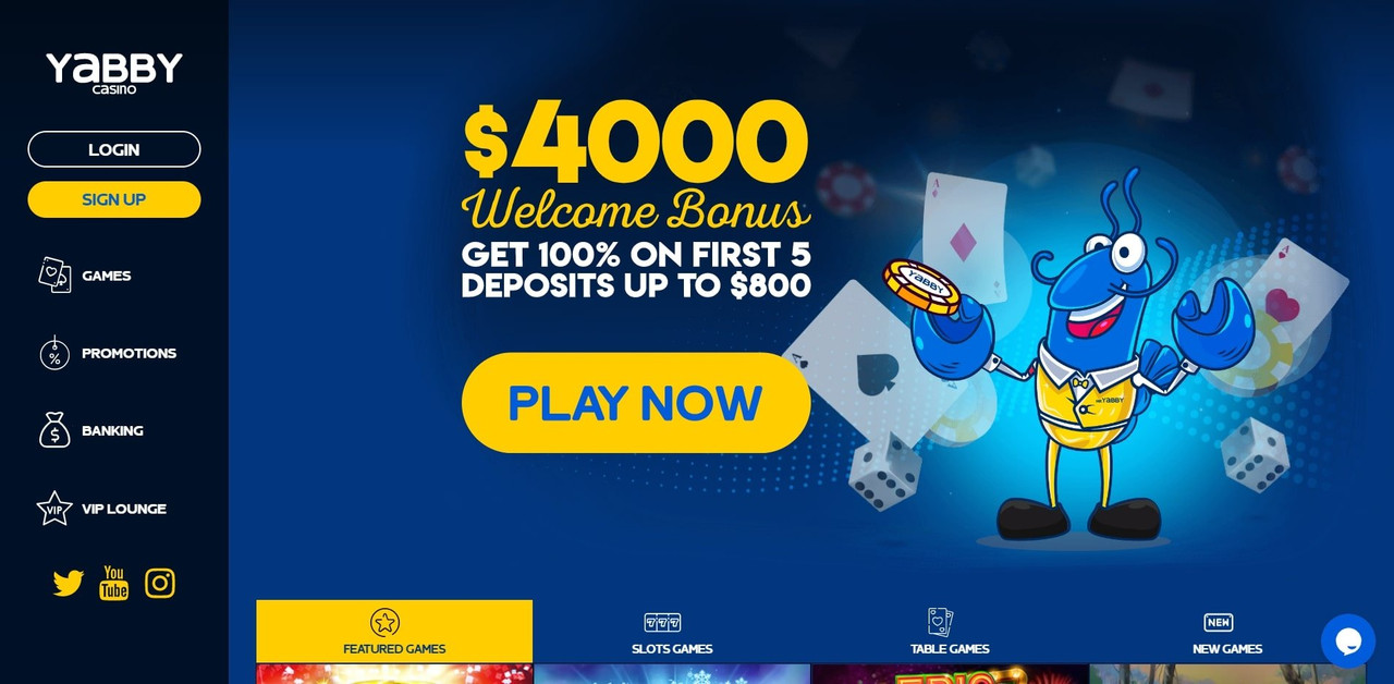 Official site Yabby Casino: play online casinos with a license