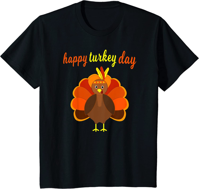 Thanksgiving Happy Turkey Day Funny Thanksgiving Day Youth Unisex T-shirt