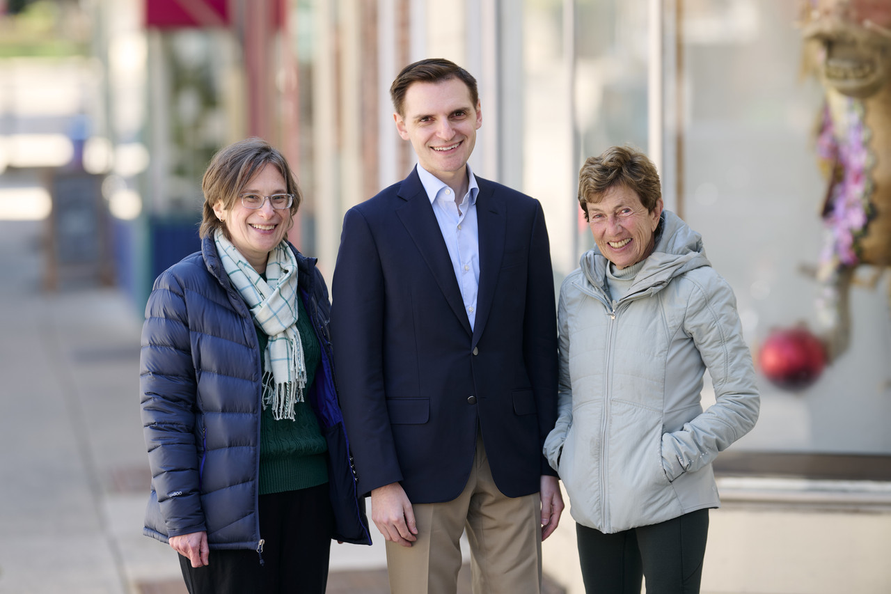 Jason with community group downtown
