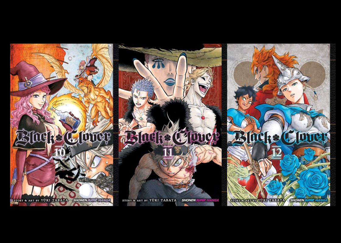 Black Clover English Manga Series By Yuki Tabata Set Of Book Volumes 10 12
