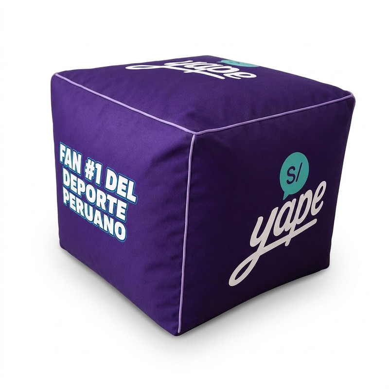 Puff en funda personalizado