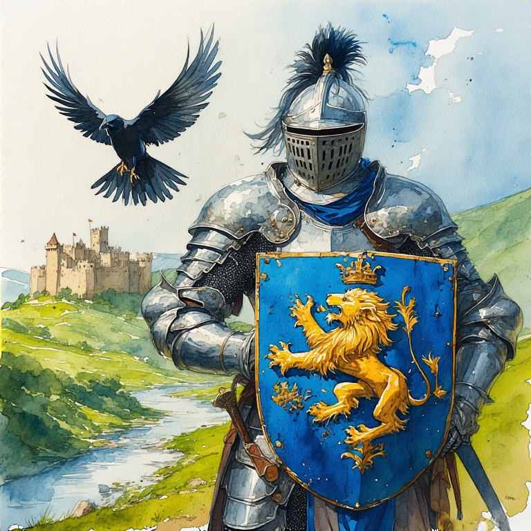 A-medieval-knight-in-shining-a-28