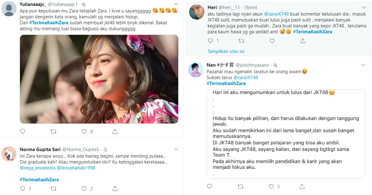 Ramai tagar #terimakasihzara
