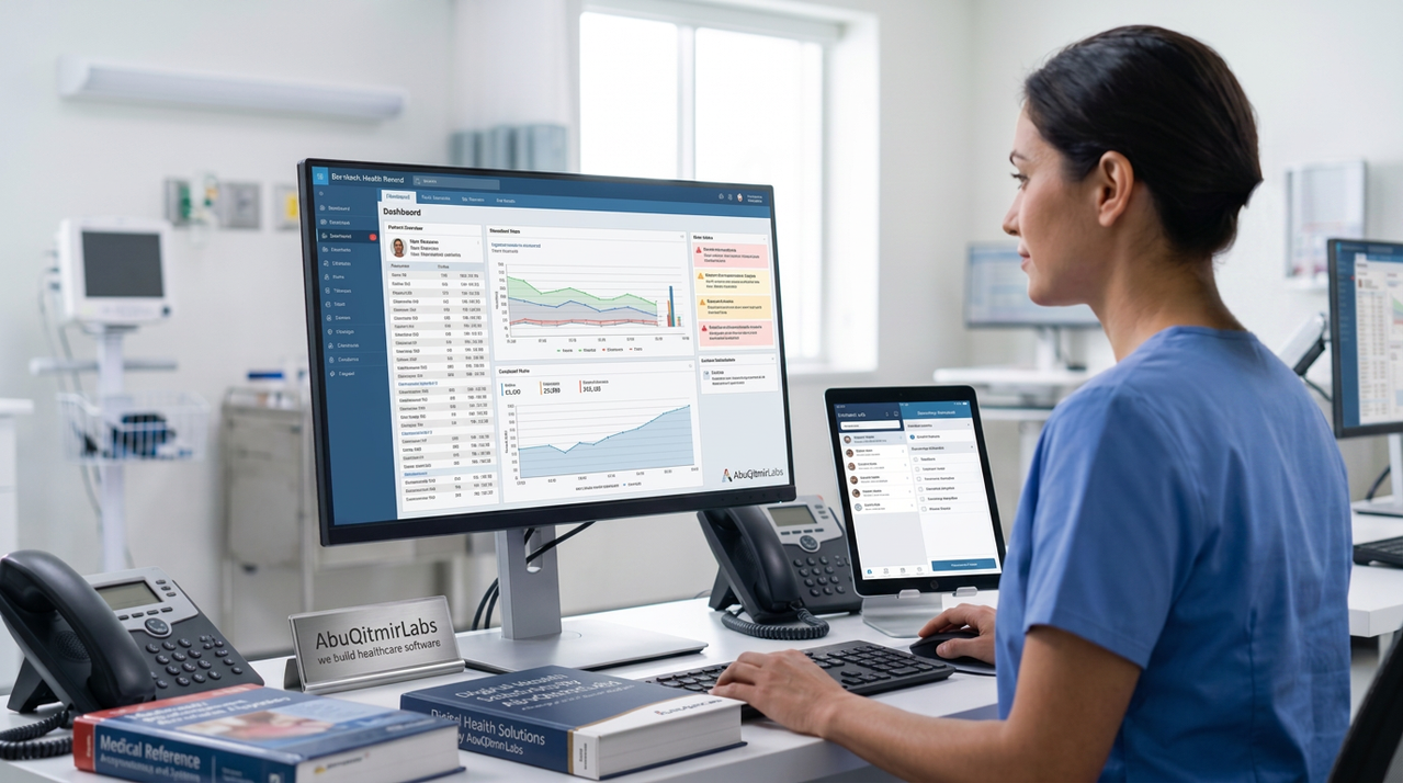 Healthcare Software Development Solutions 2026 | Custom EHR & Clinical Software | AbuQitmirLabs