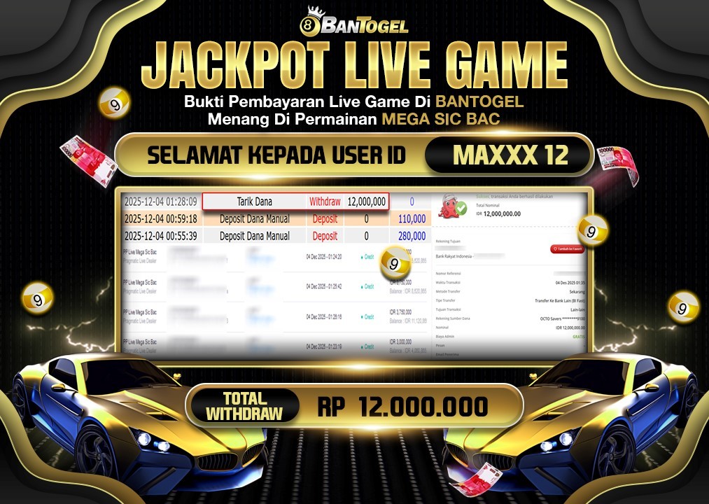 BUKTI JACKPOT LUNAS BANTOGEL