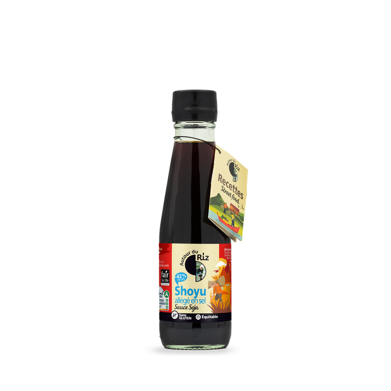 Shoyu sauce soja all&eacute;g&eacute;e en sel Commerce &eacute;quitable, Autour du Riz, 200ml