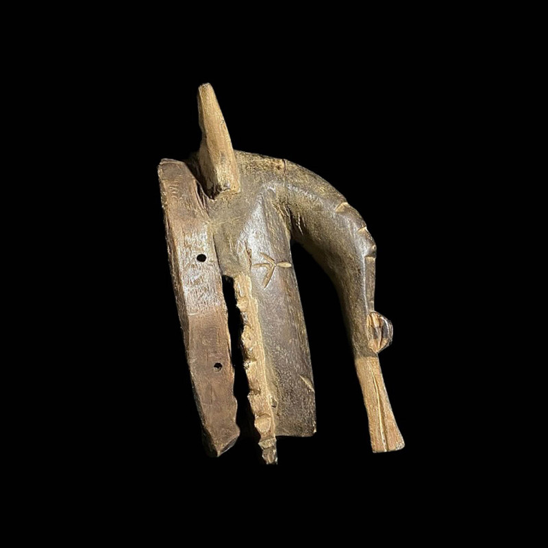 Guro elephant mask hand carved African tribal wall art