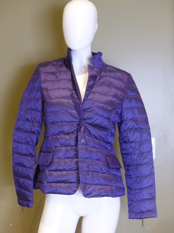 MY ANORAK DOWN BLAZER JACKET SAPPHIRE WOMENS S