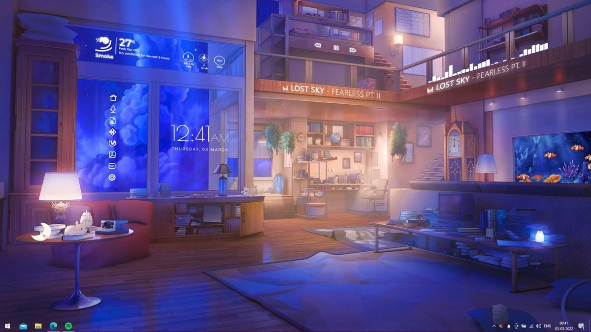 Living Room (downstairs)/Altalune’s Bedroom (up) (unknown title by unknown artist)