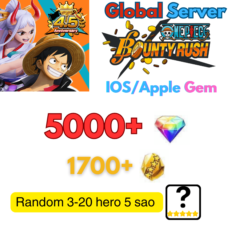 [Apple/IOS] One Piece Bounty Rush Starter Account IOS