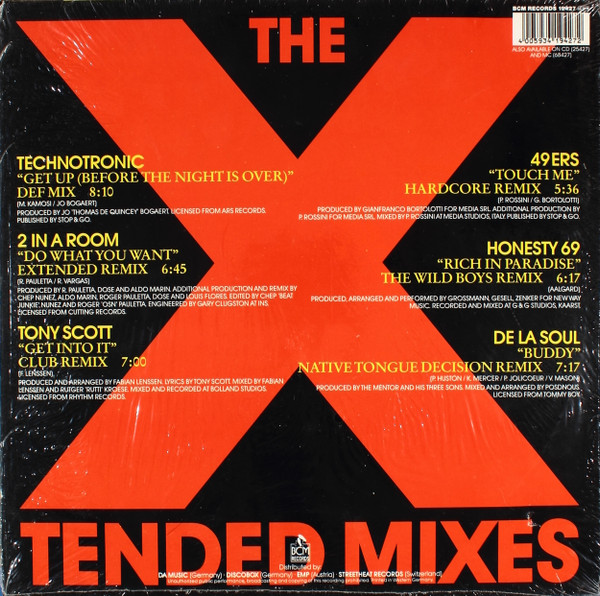 12/03/2023 - Various – The X-Tended Mixes (Vinyl, LP, Compilation)(BCM Records – 19427)  1990 R-102655-1524190627-4189