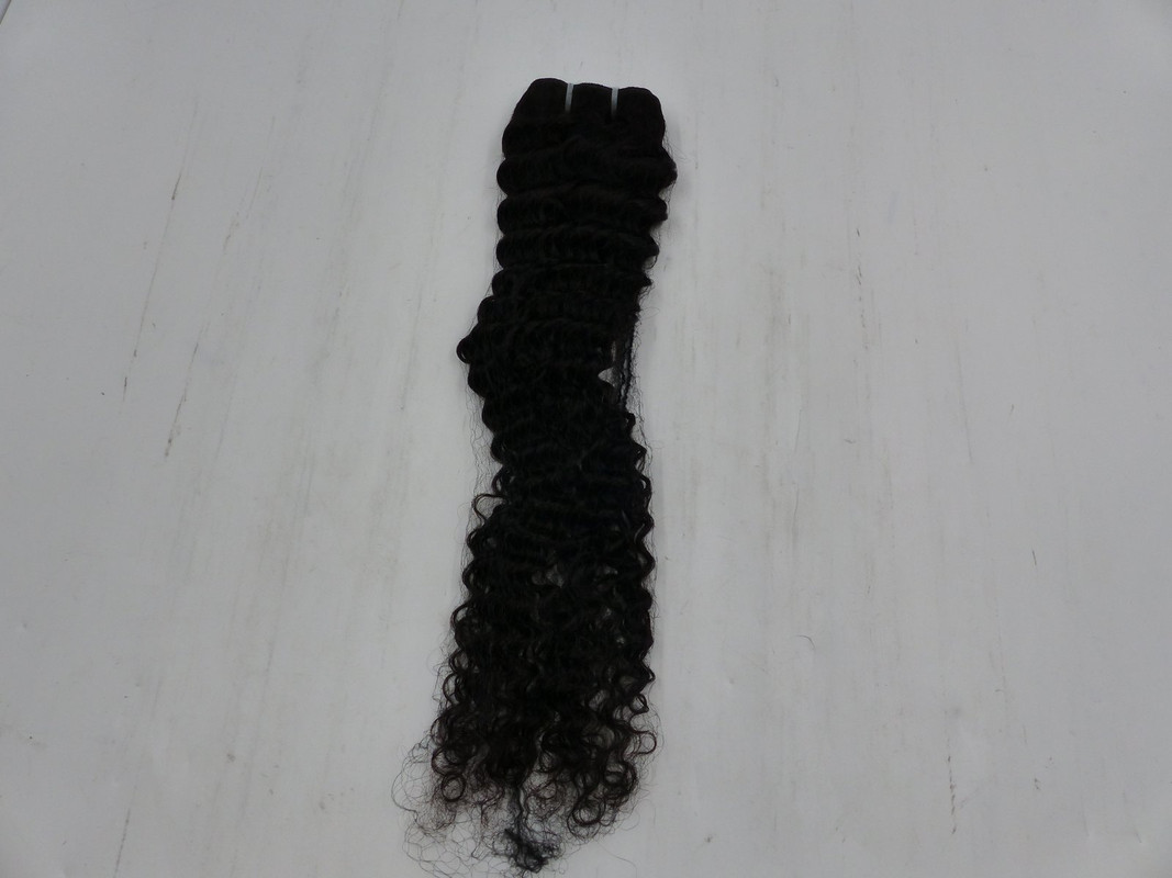 WOMENS 24"BLACK SUPER CURLY SEW IN HAIR EXTENSION WEFT