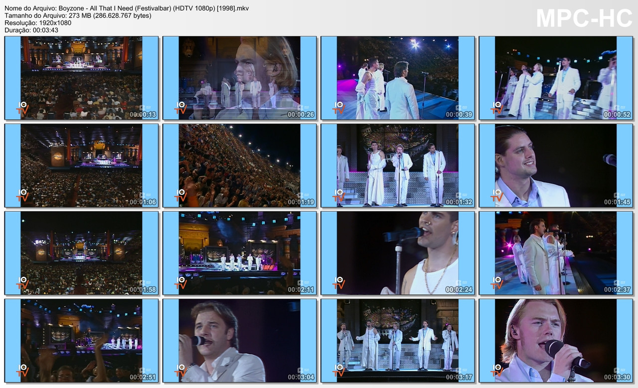 Boyzone - All That I Need (Festivalbar) (HDTV 1080p) [07.09.1998]