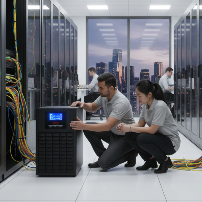 Painel traseiro do Nobreak TS Shara Senno VT On-Line 3000VA